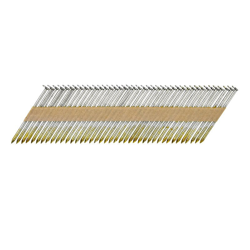 ProFIT 600352 Collated Nail, 3 in L, Stainless Steel, Hot-Dipped Galvanized, Round Head, Ring Shank