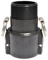 Green Leaf 300B Camlock Coupling, 3 in, Female Coupler x MNPT, Plastic