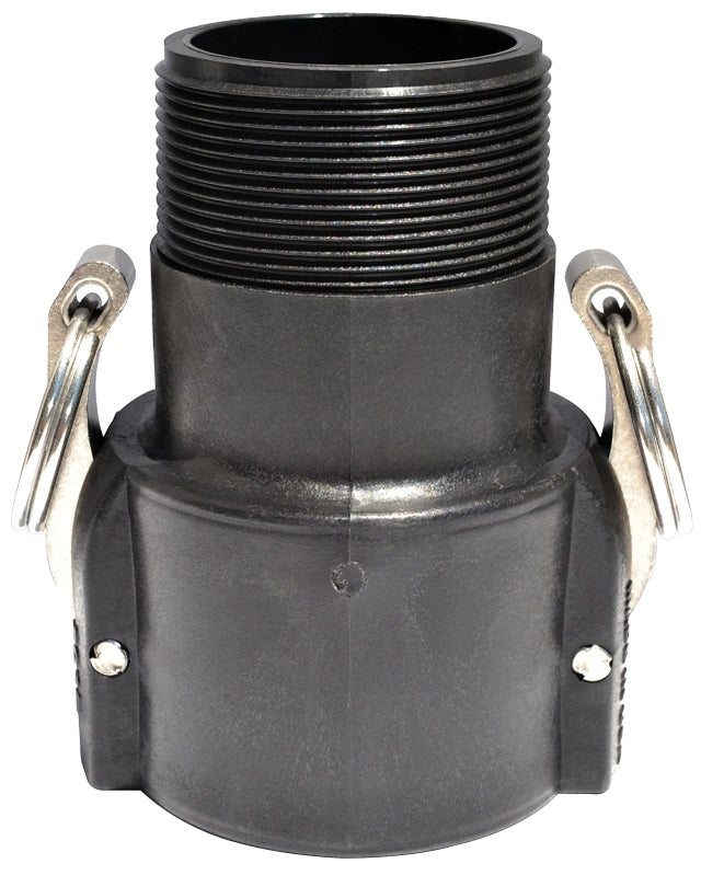 Green Leaf 300B Camlock Coupling, 3 in, Female Coupler x MNPT, Plastic