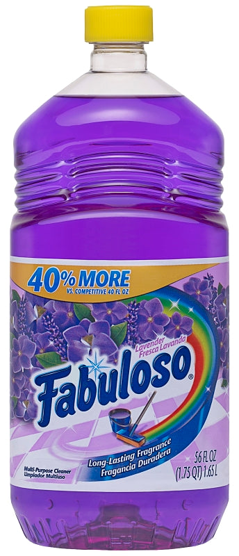 Fabuloso 53041 All-Purpose Cleaner, 56 oz Bottle, Liquid, Lavender, Purple