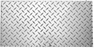 National Hardware 4221BC Series N316-364 Tread Plate, 12 in W, 24 in L, Diamond Tread, Aluminum, Polished