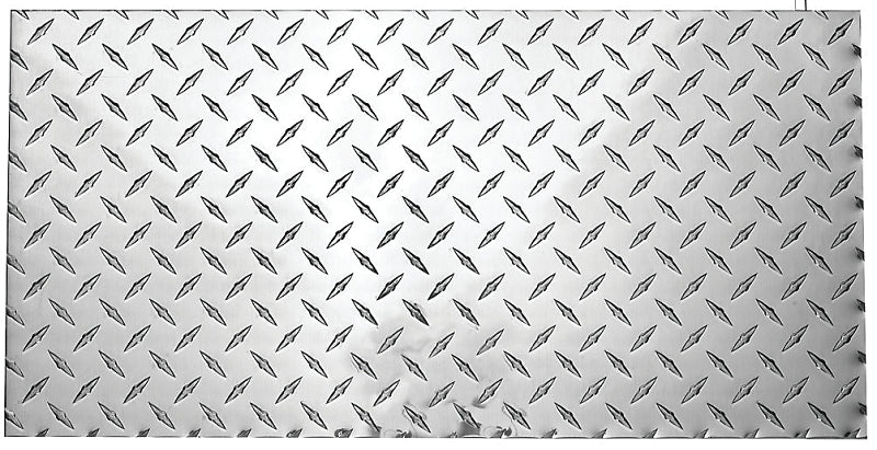 National Hardware 4221BC Series N316-364 Tread Plate, 12 in W, 24 in L, Diamond Tread, Aluminum, Polished