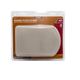 Ace Brown Assorted in. Push-On Plastic Sliders 4 pk