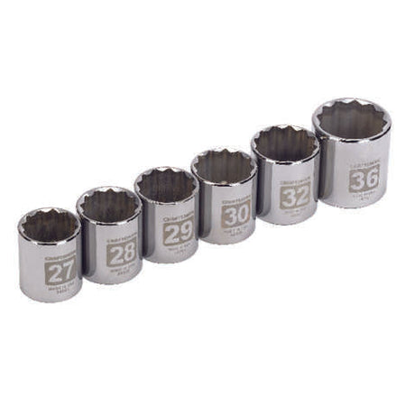 Craftsman 1/2 in. drive Metric 12 Point Socket Set 6 pc