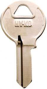 Hy-Ko 11010M15 Key Blank, Brass, Nickel, For: Master Vehicle Locks, M15 Key Number, Pack of 10