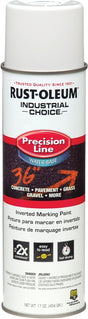 Rust-Oleum 203039 Inverted Marking Spray Paint, Water Base, <5 min Drying, White, 17 oz Can