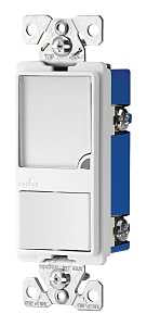 Eaton Cooper Wiring Patrol Series 7738W-K Night Light, 4.19 in L x 1.3 in W x 1.08 in D Dimensions, 15 A, White Light