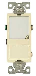 Eaton Cooper Wiring Patrol Series 7738LA-BOX Night Light, 15 A, 120 V, 1 W, 3-Lamp, LED Lamp, Light Almond Light