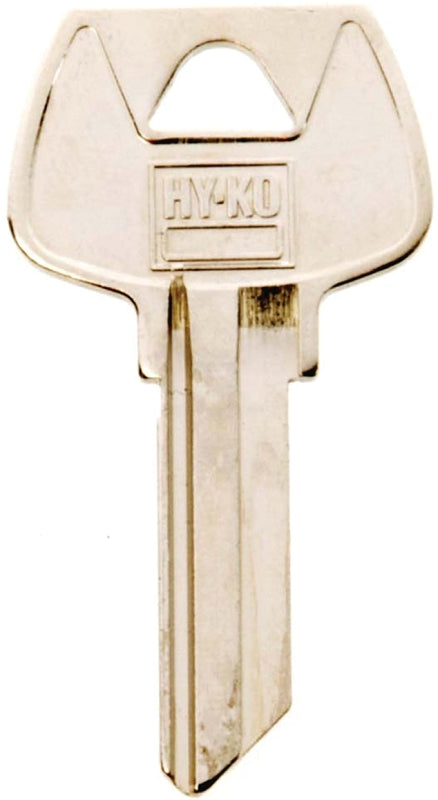 Hy-Ko 11010S68 Key Blank, Brass, Nickel, For: Sargent Cabinet, House Locks and Padlocks, S68 Key Number, Pack of 10