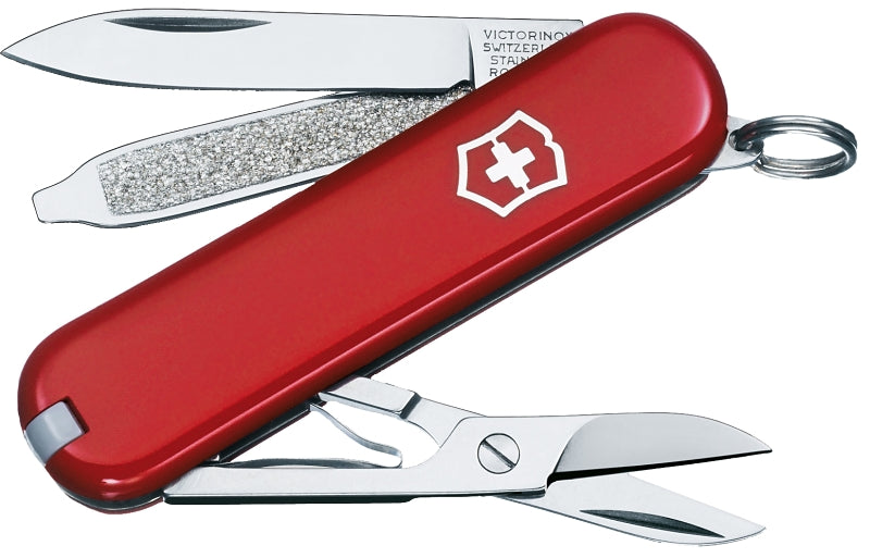 Victorinox 0.6223-X107 Pocket Knife, 7-Function, Red Handle