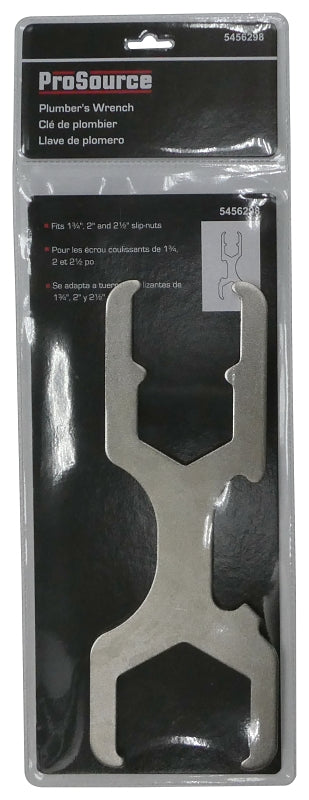 ProSource T162-3L Wrench, 9 in L, Steel, Nickel Plated