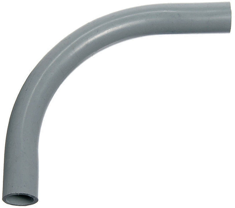 Carlon UA9FK-UPC Elbow, 2-1/2 in Trade Size, 90 deg Angle, SCH 40 Schedule Rating, PVC, 36 in L Radius, Plain End, Gray