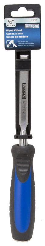 Vulcan JL-CH2 Chisel, 1/2 in Tip, 9-7/8 in OAL, CRV Blade, Ergonomic Grip Handle