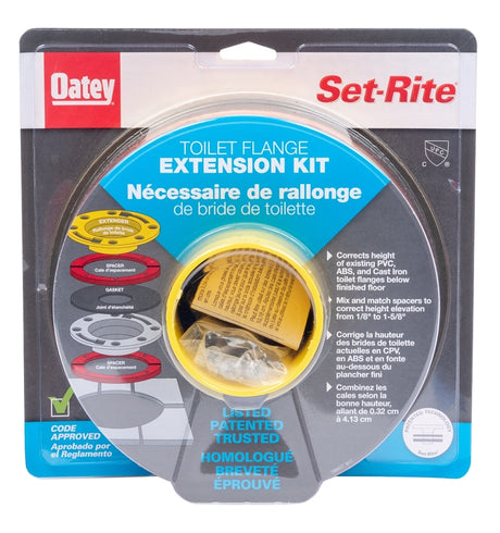 Oatey Set-Rite Series 43400 Toilet Flange Extension Kit