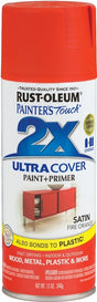 Rust-Oleum 263149 General-Purpose Spray Paint, Satin, Fire Orange, 12 oz Can