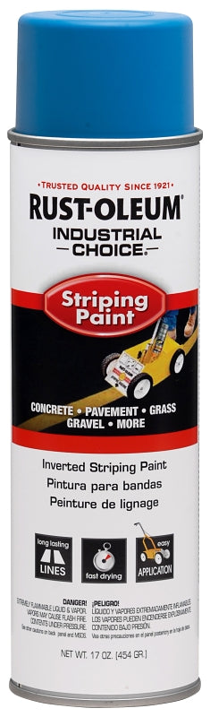 Rust-Oleum 263446 Inverted Marking Spray Paint, Dark Blue, 18 oz, Can, Pack of 6