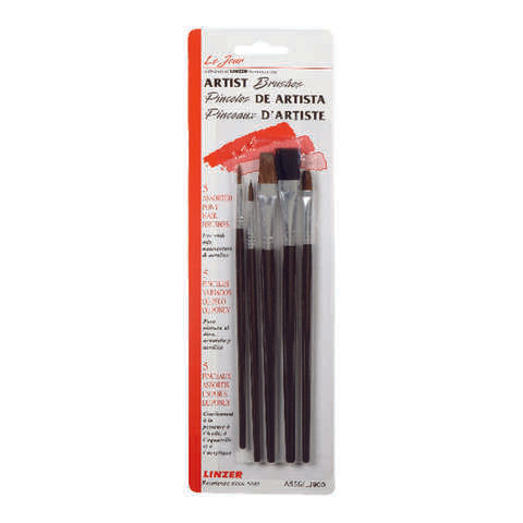 Linzer Assorted Artist Paint Brush Set, Pack of 12