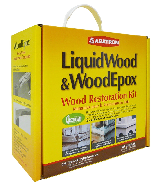 Abatron WR4QKR Wood Restoration Kit, 4 qt, Box