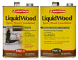 Abatron LW2GKR Wood Filler, Liquid, Faint, Slightly Aromatic Part A, Irritating Ammonia Part B, Clear, 2 gal, Can