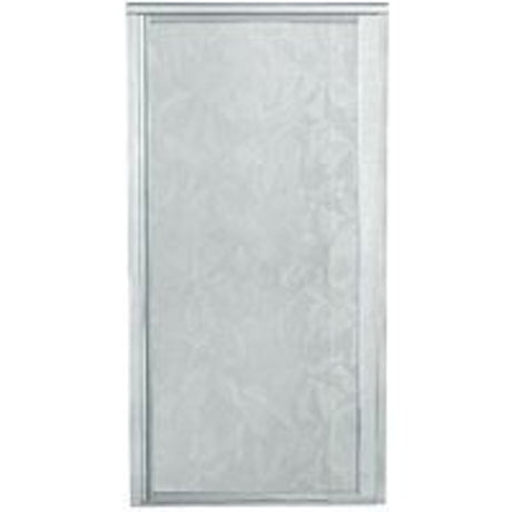 Sterling 1505D-48S-G51 Shower Door, Tempered Glass, Moraine Glass, Framed Frame, Aluminum Frame
