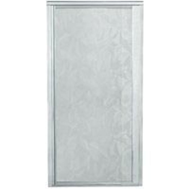 Sterling 1505D-48S-G51 Shower Door, Tempered Glass, Moraine Glass, Framed Frame, Aluminum Frame