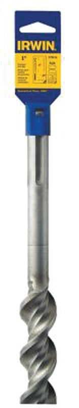 Irwin 323023ZR Hammer Drill Bit, 1-1/4 in Dia, 15 in OAL, Twist Flute, 4-Flute, 5 in Dia Shank, SDS Max Shank