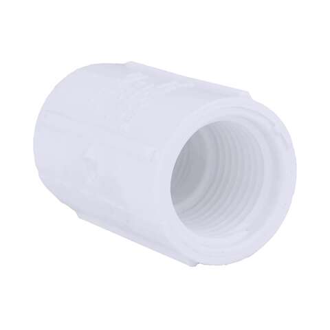 Charlotte Pipe Schedule 40 1/2 in. FPT X 1/2 in. D FPT PVC Coupling 1 pk, Pack of 50