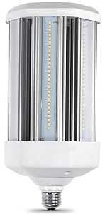 Feit Electric C10000/5K/LEDG2 LED Bulb, Corn Cob, 500 W Equivalent, E26 Lamp Base, Clear, Daylight Light, Pack of 4