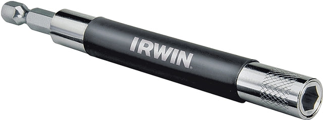 Irwin 3555531C Screw with Retracting Sleeve, 4-11/16 to 7-3/8 in L, 1/4 in Drive, Hex Drive, 1/4 in Shank, Steel