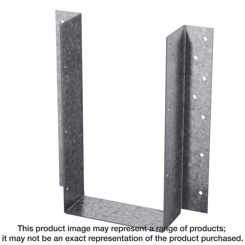 Simpson Strong-Tie U U44 Joist Hanger, 2-7/8 in H, 2 in D, 3-9/16 in W, Steel, Galvanized/Zinc, Face Mounting, Pack of 50