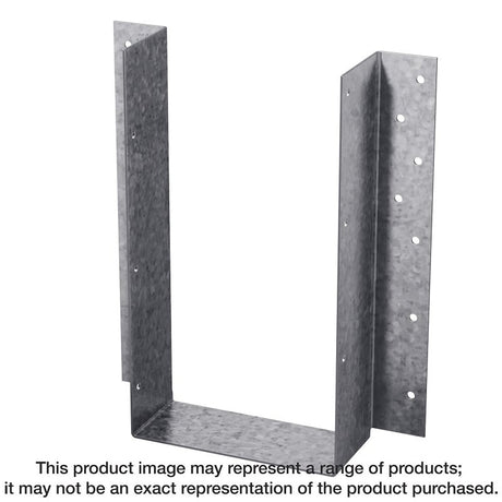 Simpson Strong-Tie U U44 Joist Hanger, 2-7/8 in H, 2 in D, 3-9/16 in W, Steel, Galvanized/Zinc, Face Mounting, Pack of 50