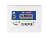 HILLMAN 1/2 in. D X 1-1/2 in. L Hot Dipped Galvanized Steel Hex Bolt 50 pk
