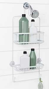 Zenna Home E7617WW Shower Caddy, Steel, 10.38 in OAW, 26.13 in OAH, 4.13 in OAD