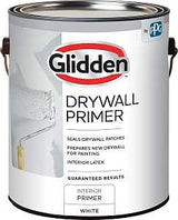 Glidden GLDPIN60WH/01 Interior Drywall Primer, Flat, White, 1 gal, Can, Pack of 4