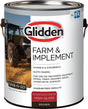 Glidden GLFIIE50BR-01 Exterior Paint, High-Gloss, Brown, 1 gal, Pack of 4