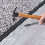M-D 66267 Carpet Trim, 36 in L, 1-3/8 in W, Aluminum, Black, Matte, Nail Fastener