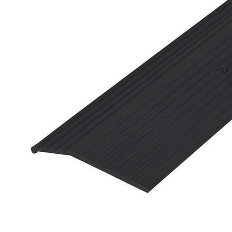 M-D 66267 Carpet Trim, 36 in L, 1-3/8 in W, Aluminum, Black, Matte, Nail Fastener