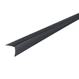 M-D 66269 Stair Edging, 36 in L, 1-1/8 in W, Aluminum, Black, Matte
