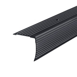M-D 66269 Stair Edging, 36 in L, 1-1/8 in W, Aluminum, Black, Matte