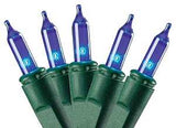 Hometown Holidays U10Y082D Light Set, Christmas, 120 V, 40.8 W, 100-Lamp, Incandescent Lamp, Blue Lamp, 21.96 ft L