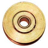 Barton Kramer 1-1/4 in. D X 0.33 in. L Gold Steel Sliding Door Guide 2 pk