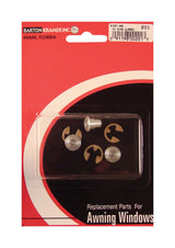 Barton Kramer Silver Aluminum Large Rivet And E Ring 0.3 in. H 3 pk