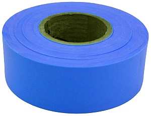 CH Hanson 17023 Flagging Tape, 300 ft L, 1-3/16 in W, Blue, Polyethylene
