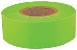 CH Hanson Sub-Zero Series 17009 Flagging Tape, 150 ft L, 1-3/16 in W, Fluorescent Lime, PVC