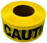 CH Hanson 16009 Barricade Safety Tape, 1000 ft L, 3 in W, Yellow, Polyethylene