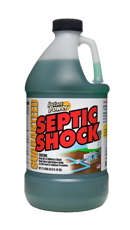Instant Power 1868 Septic Shock, 2 L, Liquid, Blue/Clear Green, Pack of 6