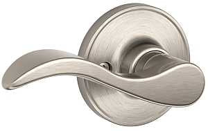 Schlage J Series J170SEV619LH Left Hand Dummy Lever, Mechanical Lock, Left Hand, Satin Nickel, Metal, Residential