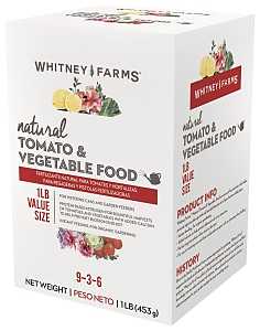 Whitney Farms 10101-13179 Natural Organic Plant Food, 1 lb Bag, Powder, 9-3-6 N-P-K Ratio