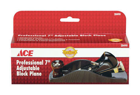 Ace 7 in. L X 1.6 in. W Block Plane Cast Iron Black