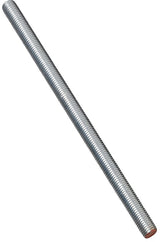 National Hardware N179-465 Threaded Rod, 5/8-11 Thread, 24 in L, A Grade, Steel, Zinc, UNC Thread